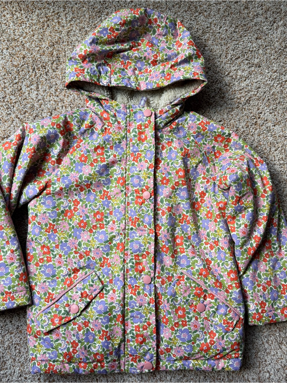 Mini Boden girl winter coat jacket 5-6Y